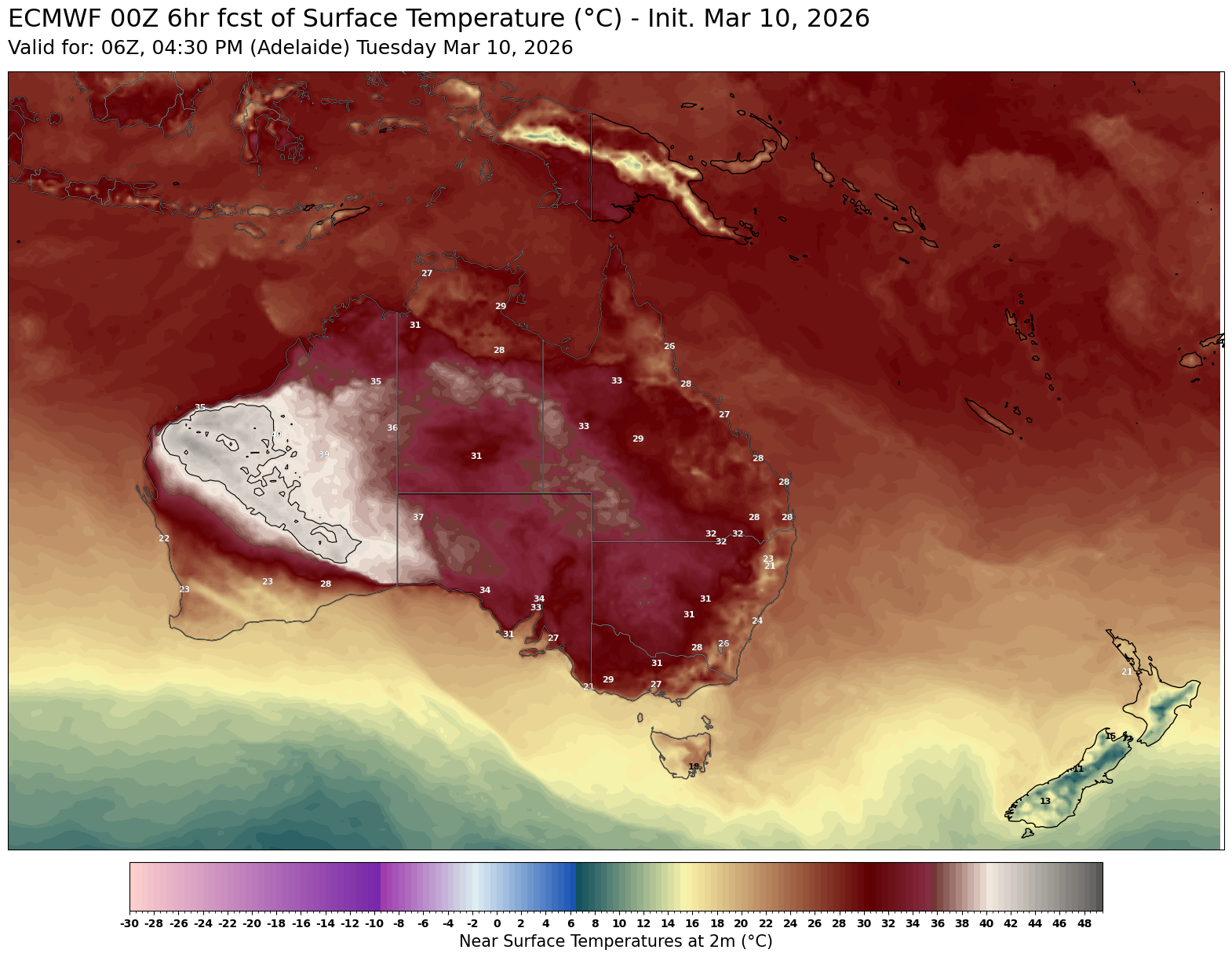 ECMWF Temps