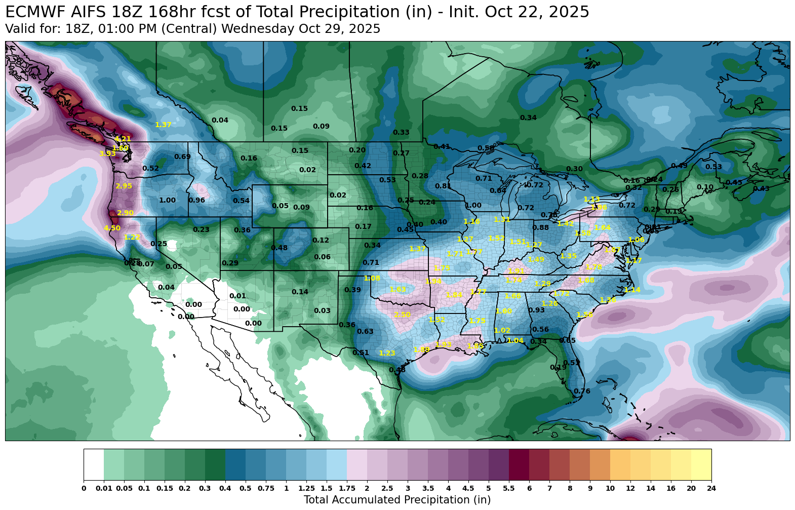ECMWF AI precip