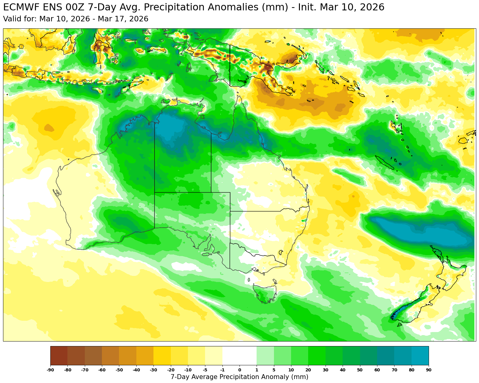 ECMWF Ensemble Precip Anomaly